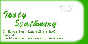 ipoly szathmary business card